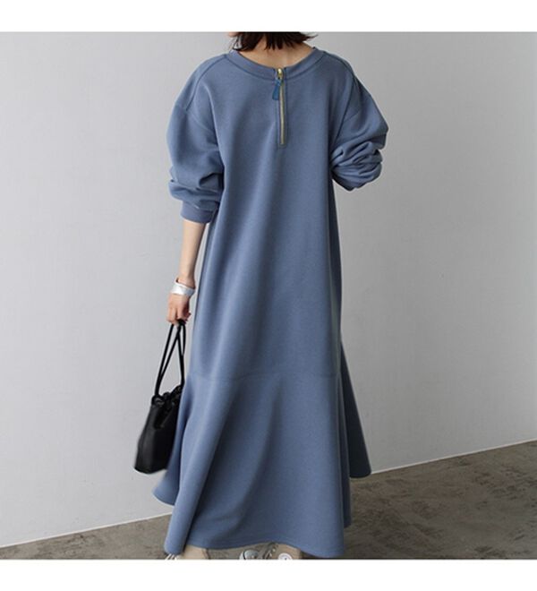 GeeRA（ジーラ）の「前後２ＷＡＹマーメイド裏起毛ワンピース（カットソーワンピース）」｜詳細画像