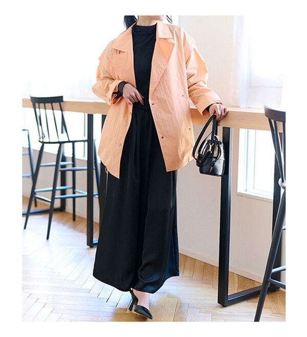 RANAN（ラナン）の「２ＷＡＹナイロントレンチコート（ハーフコート）」｜詳細画像