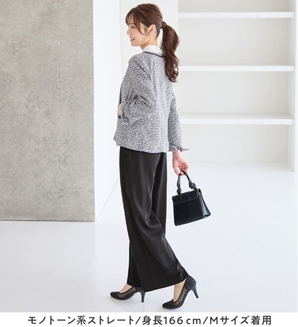 alotta（アロッタ）の「【選べるパンツ】洗える！３点セット着回し力抜群スーツ（パンツスーツ）」｜詳細画像