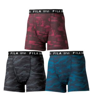 「【３枚組】＜フィラ＞カモフラグラフィックボクサーパンツ（メンズボクサーパンツ）」｜詳細画像