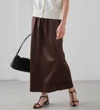 RANAN（ラナン）の「シャイニーサテンナロースカート（ロングスカート）」