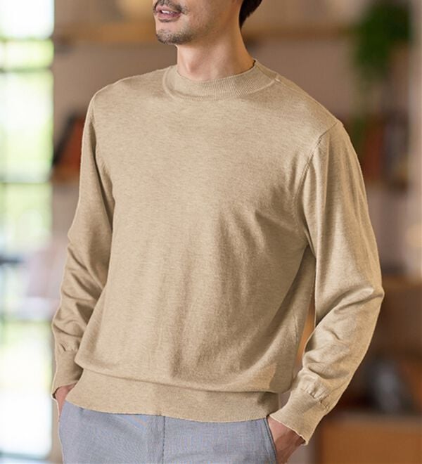 REMEN'S（リメンズ）の「【洗える】やわらかタッチハイネックセーター（メンズニット・セーター）」｜詳細画像