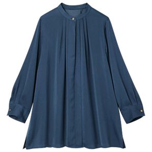 RANAN（ラナン）の「２ＷＡＹネックビンテージサテンブラウス（ブラウス）」｜ネイビー