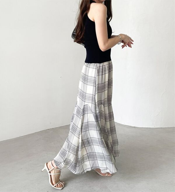 GeeRA（ジーラ）の「切替フレアーロングスカート（ロングスカート）」｜詳細画像