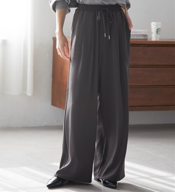 RANAN（ラナン）の「とろみ2タックイージーパンツ（フルレングスパンツ）」｜詳細画像