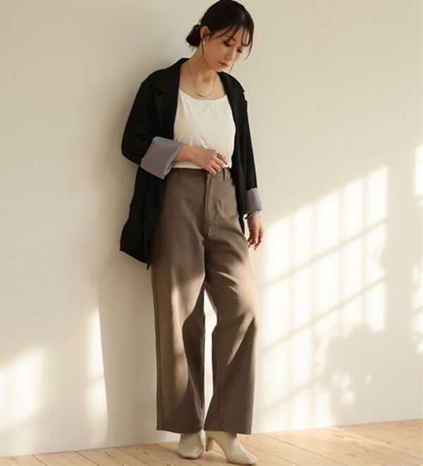 A HAPPY MARILYN（アハッピーマリリン）の「【Ｍ～７Ｌ】＜新色追加＞美脚＆美尻が叶う！優勝ワイドパンツ（ワイドパンツ・ガウチョ）」｜詳細画像