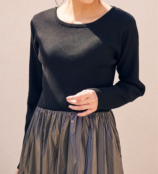 RANAN（ラナン）の「ニットドッキングワンピース（ドッキングワンピース）」｜詳細画像