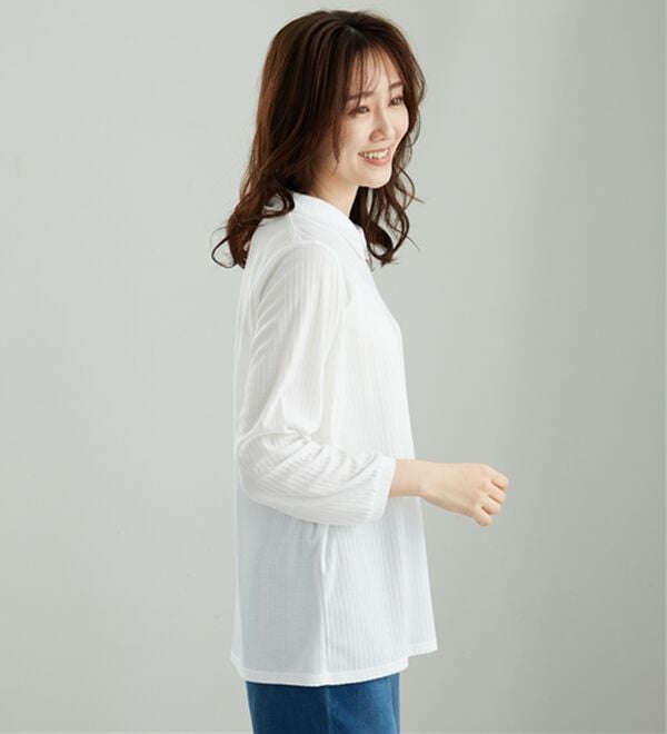 BELLUNA（ベルーナ）の「【インナー付き】透かしドルマンベストアンサンブル（アンサンブル）」｜詳細画像