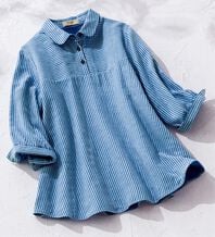 ルフラン（ルフラン）の「選べる＊さら涼ダブルガーゼシャツ（シャツ）」