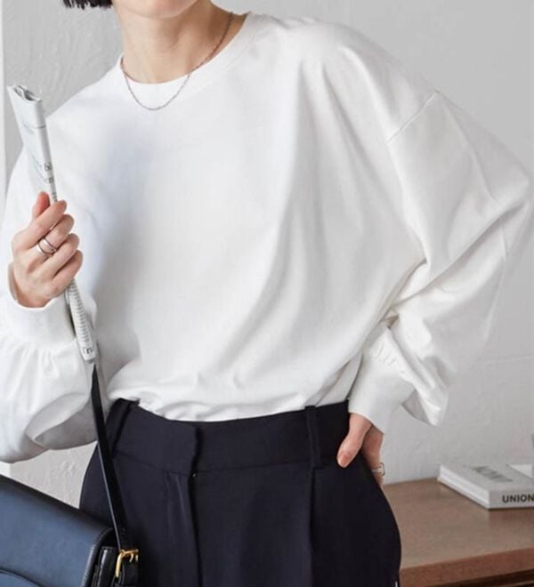 RANAN（ラナン）の「多機能ベーシックオーバーサイズ長袖Tシャツ（Tシャツ）」｜詳細画像