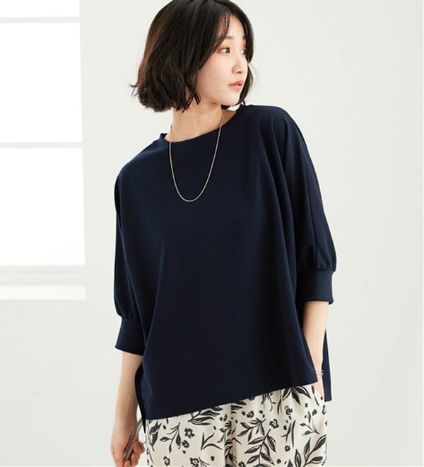 BELLUNA（ベルーナ）の「リブ切替ドルマンデザインプルオーバー（カットソー）」｜詳細画像