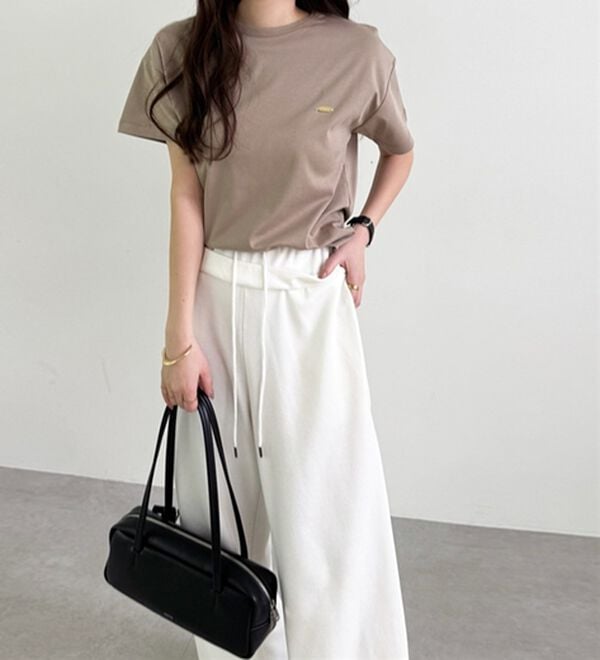 GeeRA（ジーラ）の「ダブルウエストワイドスウェットパンツ（その他パンツ）」｜詳細画像