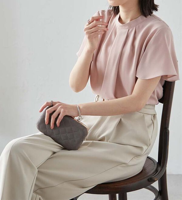 RANAN（ラナン）の「機能付タックデザインブラウス（ブラウス）」｜詳細画像