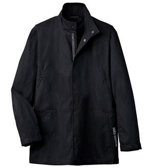 「＜イネド＞杢調スタンド衿ジャケット（メンズジャケット）」｜チャコール