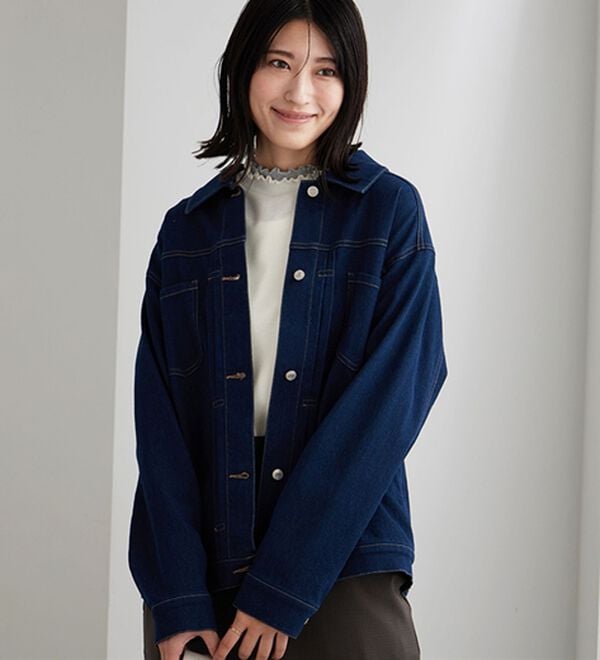 BELLUNA（ベルーナ）の「重ね着風フリル衿プルオーバー（カットソー）」｜詳細画像