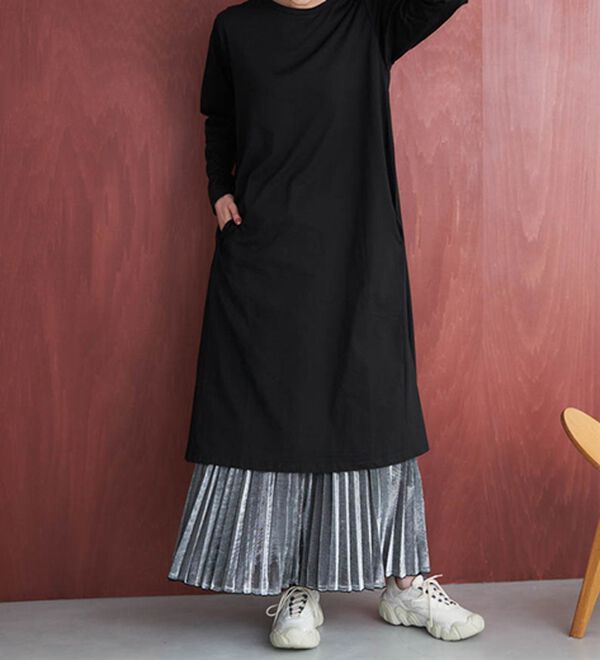 RANAN（ラナン）の「【選べる２丈】＜ＢＣ＞ポケット付マキシワンピース（その他ワンピース）」｜詳細画像