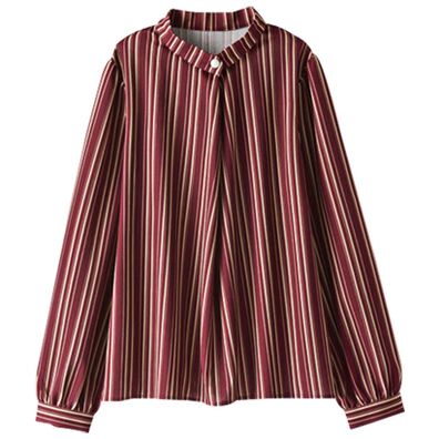 BELLUNA（ベルーナ）の「ラクに伸びる！パール使いプリントブラウス（ブラウス）」