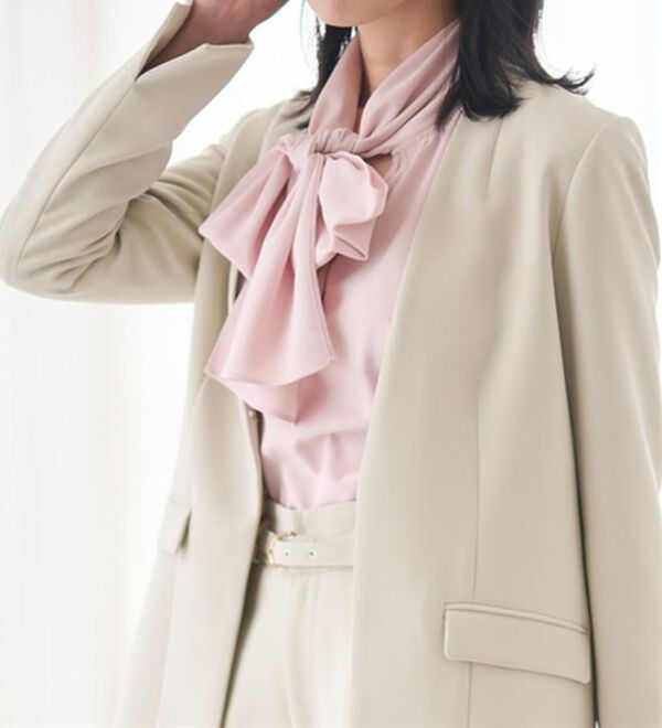 RANAN（ラナン）の「とろみボウタイブラウス（ブラウス）」｜詳細画像