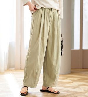 BELLUNA（ベルーナ）の「ビンテージ調タックワイドパンツ（ワイドパンツ・ガウチョ）」｜詳細画像