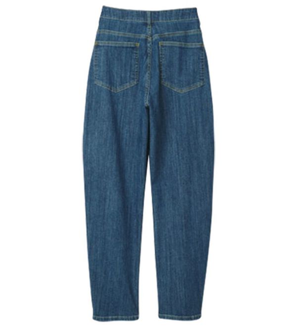 RANAN（ラナン）の「きれい見え麻入りカーブデニム（フルレングスパンツ）」｜詳細画像