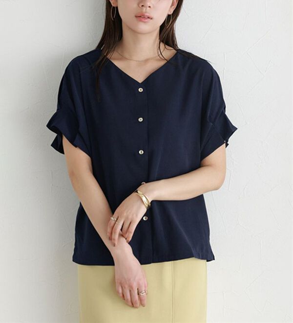 nalaナラリネンライクバルーントップス nala リネンライクバルーントップス ナラ