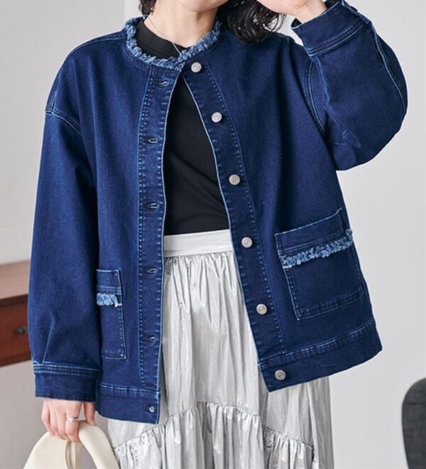 RANAN（ラナン）の「デニムジャケット（ブルゾン）」｜インディゴ