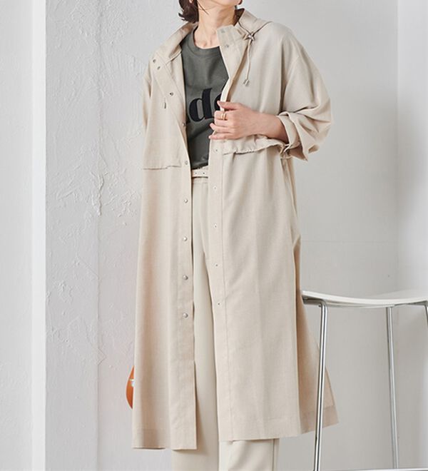 RANAN（ラナン）の「バックドロストデザインロングジャケット（ロングコート）」｜詳細画像