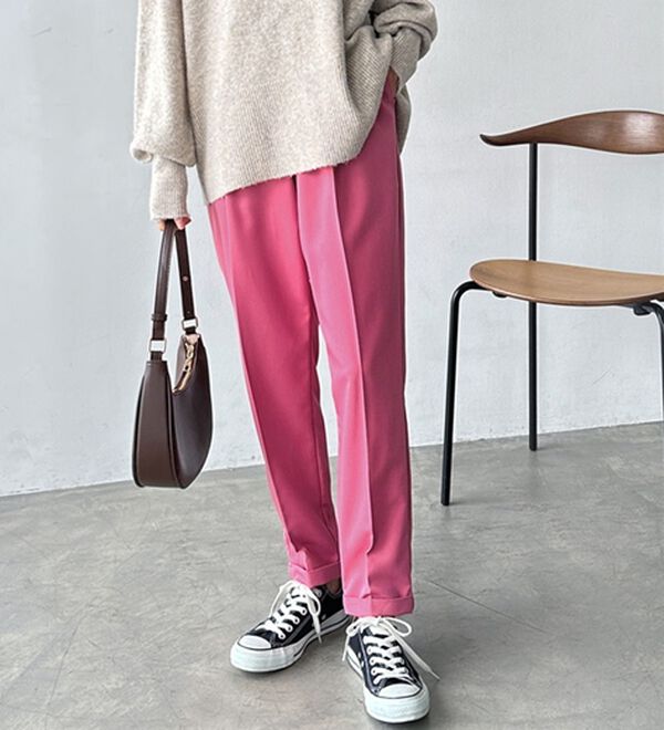 GeeRA（ジーラ）の「美脚とろみタックパンツ（フルレングスパンツ）」｜詳細画像