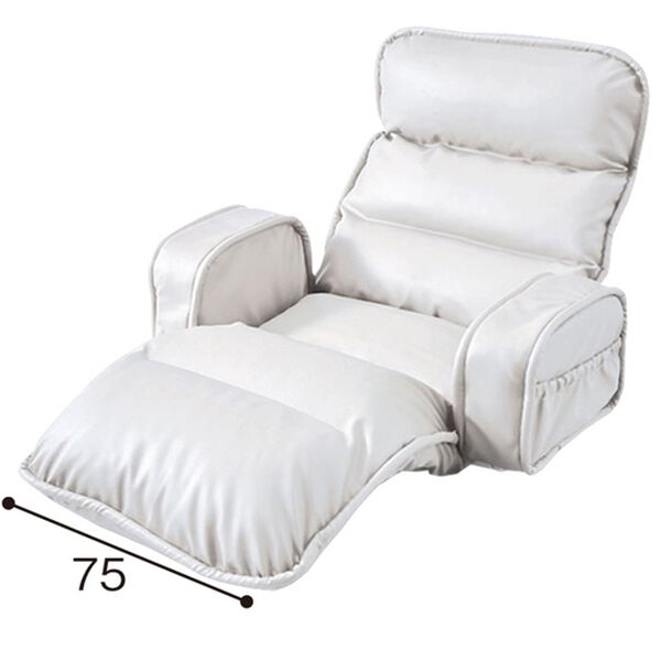 iellio（イエリオ）の「ＮＥＷ収納簡単低反発もこもこ座椅子＜１人掛け・リクライニング・フロアチェア・ごろ寝マット・ロングマット・長座布団＞（座椅子）」｜詳細画像