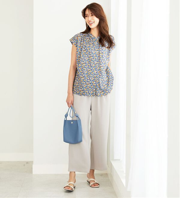 BELLUNA（ベルーナ）の「綿100％フルーツミックス柄ブラウス（ブラウス）」｜詳細画像