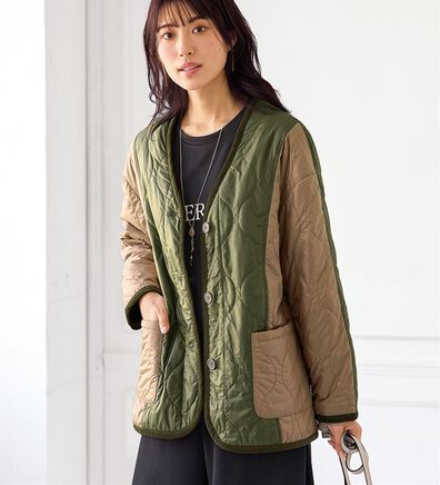 BELLUNA（ベルーナ）の「パイピング使いキルトブルゾンジャケット（ブルゾン）」