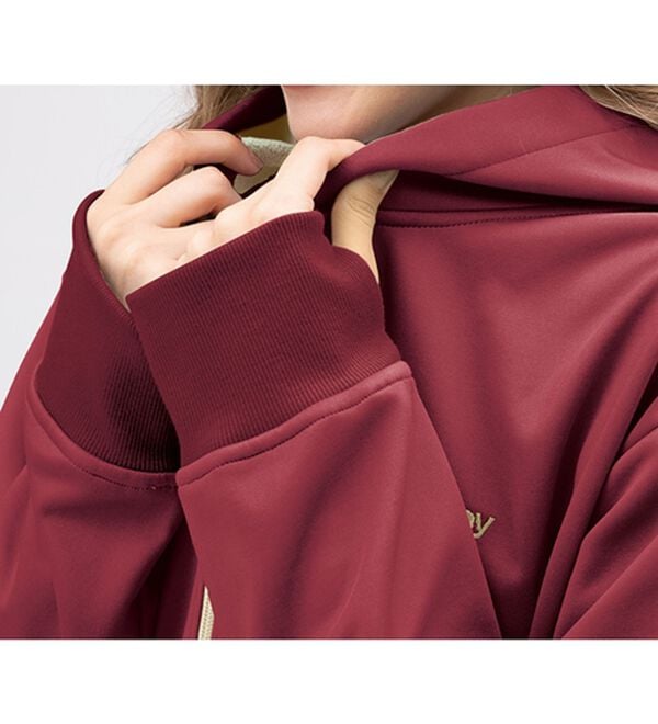 「風を通さない！あったかロングパーカー（パーカー）」｜詳細画像