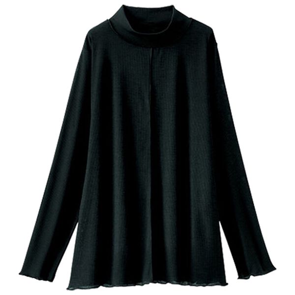 BELLUNA（ベルーナ）の「シアー楊柳素材ハイネックプルオーバー（カットソー）」｜詳細画像