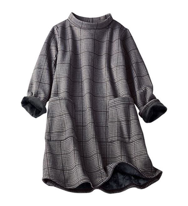 BELLUNA（ベルーナ）の「裏ベロアポケット使いハイネックチュニック（チュニック）」｜詳細画像