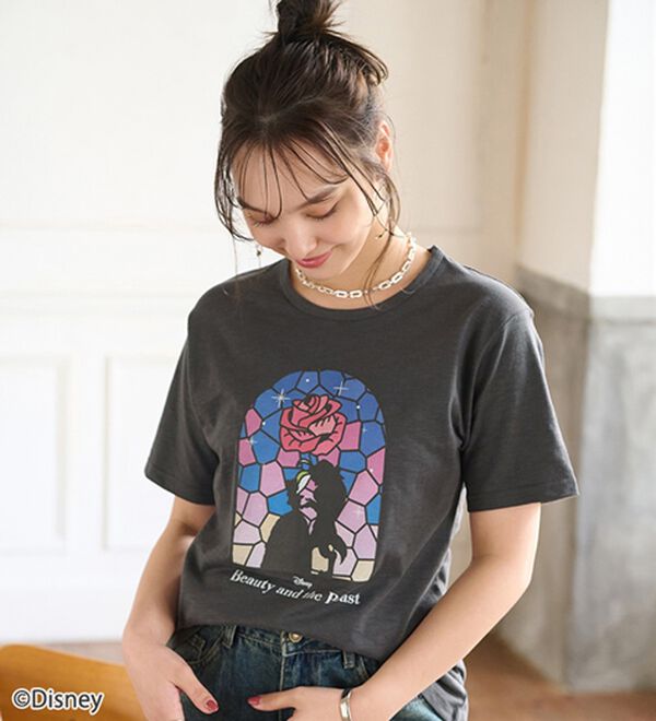 「＜Ｄｉｓｎｅｙ＞キャラクタープリントヴィンテージ風Ｔシャツ（チュニック）」｜詳細画像