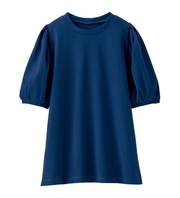 BELLUNA（ベルーナ）の「ひんやり綿混素材華奢見せプルオーバー（カットソー）」｜詳細画像