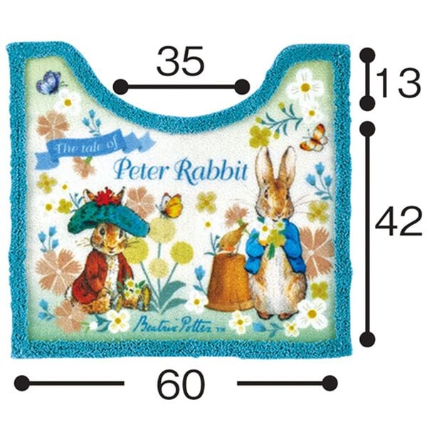 「ピーターラビットＴＭ　トイレタリーシリーズ（トイレマット）」｜詳細画像