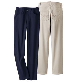 ルフラン（ルフラン）の「【２本組】ストレッチ素材美脚パンツ（フルレングスパンツ）」｜詳細画像