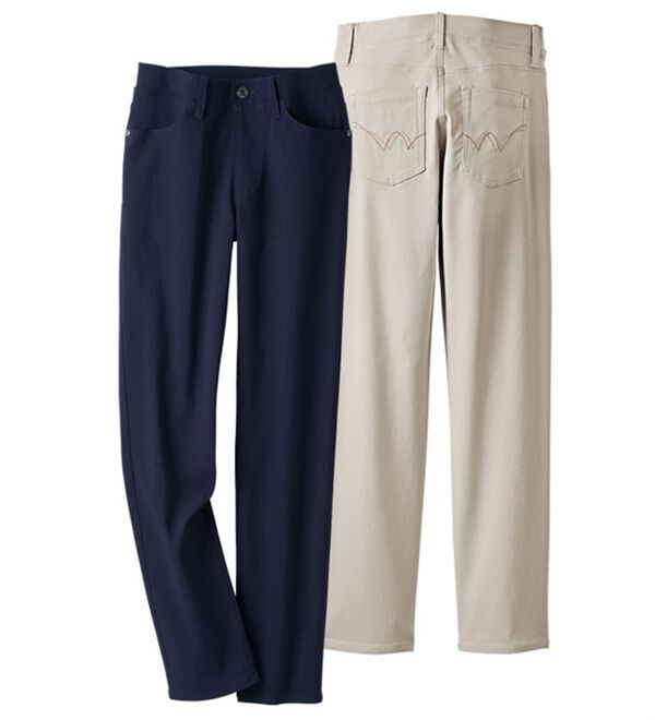 ルフラン（ルフラン）の「【２本組】ストレッチ素材美脚パンツ（フルレングスパンツ）」｜詳細画像