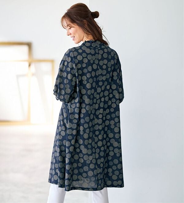 さらっと体型隠し！ドット柄チュニックワンピース - ベルーナ【公式】