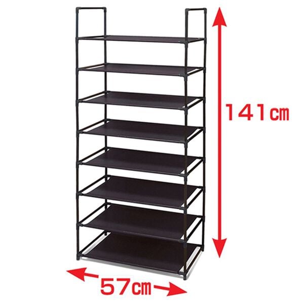 「シンプルフリーラック８段（リビング収納）」｜詳細画像
