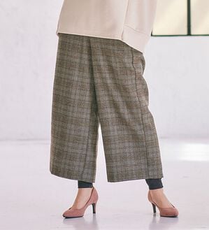 BELLUNA（ベルーナ）の「レギンス付！お腹ラクな着心地ワイドパンツ（ワイドパンツ・ガウチョ）」｜詳細画像