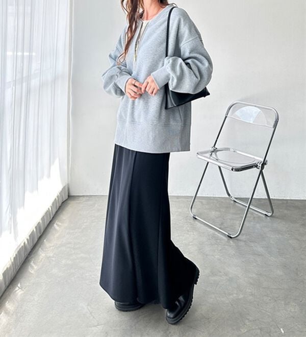 GeeRA（ジーラ）の「【ラク&times;きれい】ハーフジップ裏起毛スウェット（トレーナー・スウェット）」｜詳細画像