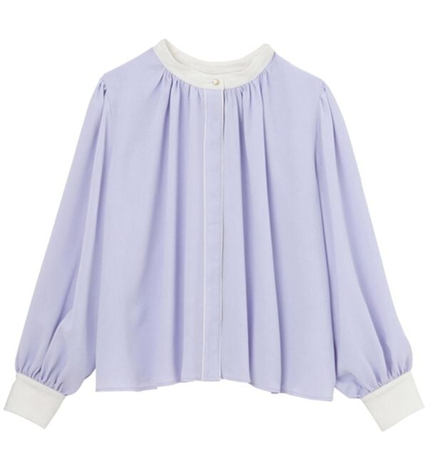 GeeRA（ジーラ）の「前後２ＷＡＹバイカラーブラウス（ブラウス）」｜詳細画像