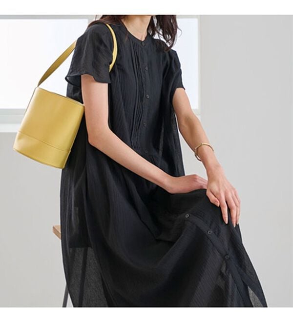 BELLUNA（ベルーナ）の「綿１００％ピンタックデザインワンピース（その他ワンピース）」｜詳細画像