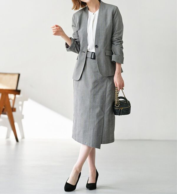 GeeRA（ジーラ）の「洗える！ストレッチカセットスーツ（その他ワンピース）」｜詳細画像