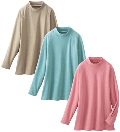 LAVIENNE（ラヴィエンヌ）の「【３色組】上品に決まる大人のメランジ調プルオーバー（ニット・セーター）」