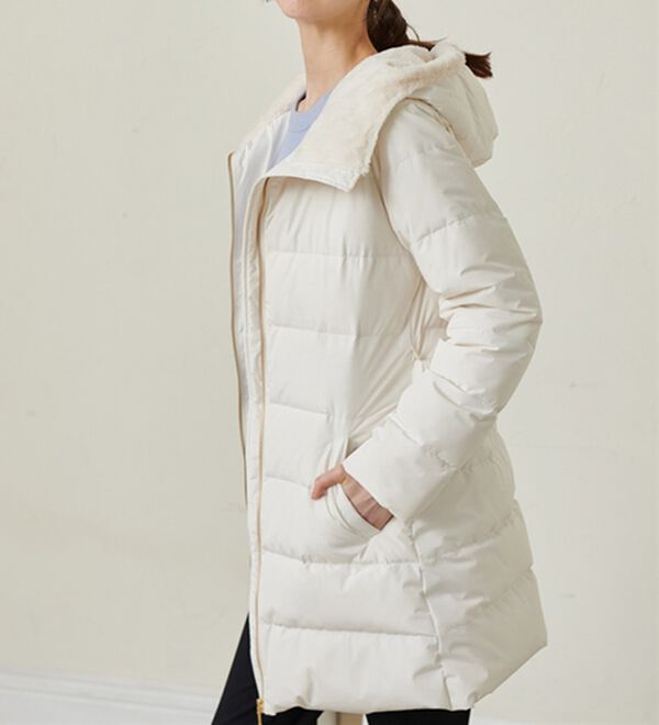 RANAN（ラナン）の「暖かファーフード使いすっきりダウンコート（ダウンコート・ジャケット・ベスト）」｜詳細画像