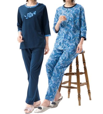 ルフラン（ルフラン）の「【２着組】夏の綿１００％トラベルパジャマ（パジャマ・ルームウェア）」