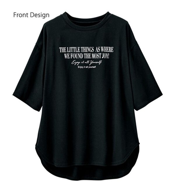 GeeRA（ジーラ）の「プリントチュニックＴシャツ（カットソー）」｜詳細画像